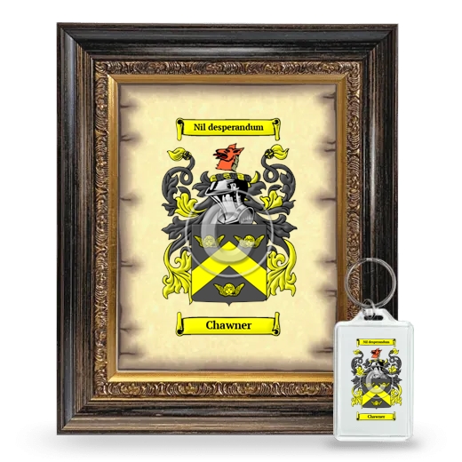 Chawner Framed Coat of Arms and Keychain - Heirloom