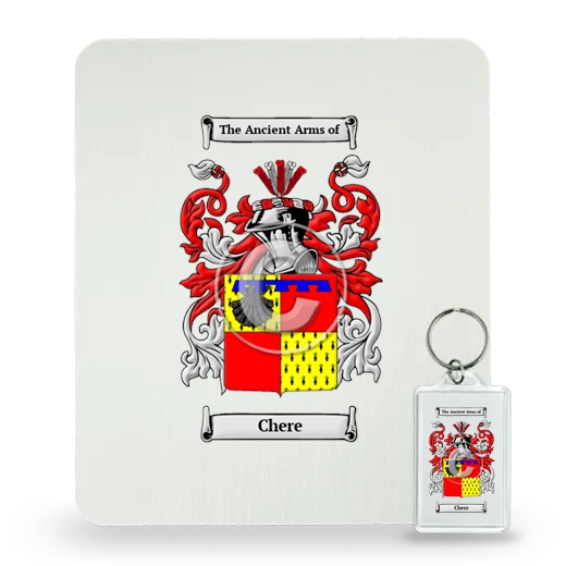 Chere Mouse Pad and Keychain Combo Package