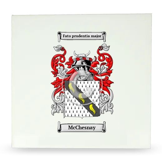 McChesnay Large Ceramic Tile with Coat of Arms