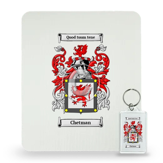 Chetman Mouse Pad and Keychain Combo Package