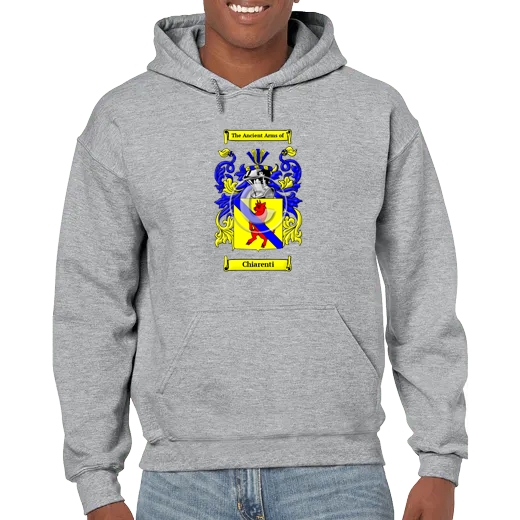 Chiarenti Grey Unisex Coat of Arms Hooded Sweatshirt