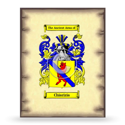 Chiarizia Coat of Arms Print