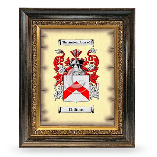 Chiltons Coat of Arms Framed - Heirloom