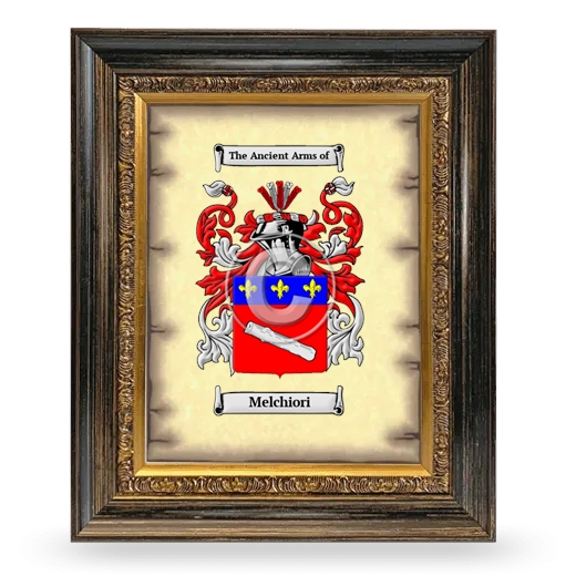 Melchiori Coat of Arms Framed - Heirloom