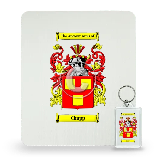 Chupp Mouse Pad and Keychain Combo Package