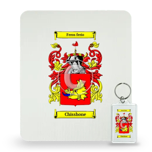 Chisshone Mouse Pad and Keychain Combo Package