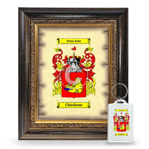 Chisshone Framed Coat of Arms and Keychain - Heirloom
