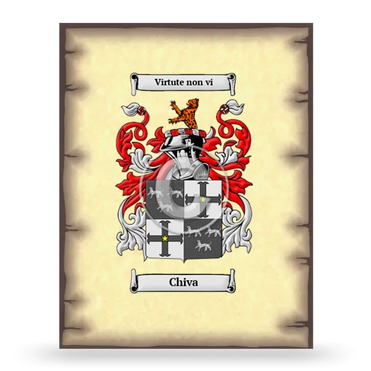 Chiva Coat of Arms Print
