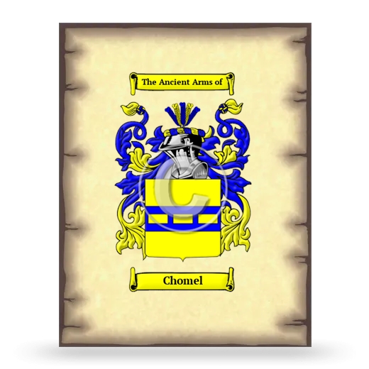 Chomel Coat of Arms Print