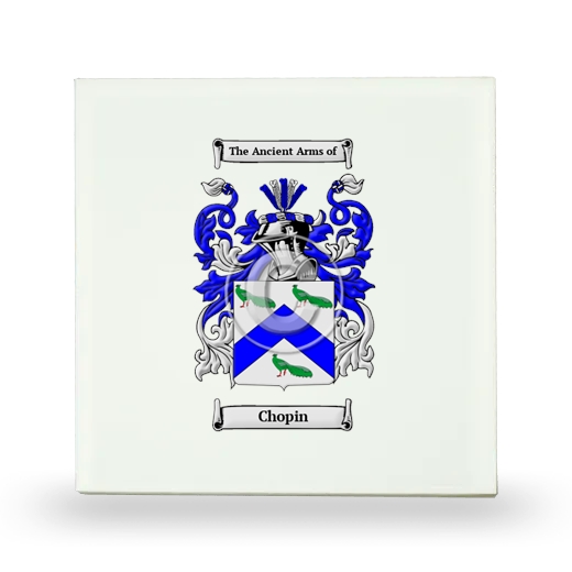 Chopin Small Ceramic Tile with Coat of Arms