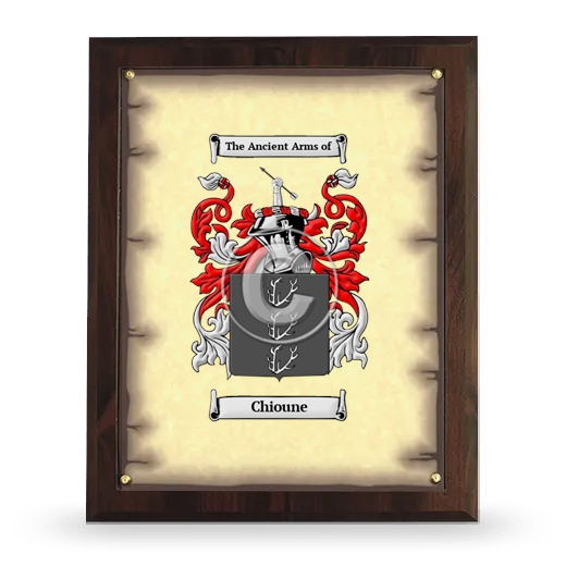 Chioune Coat of Arms Plaque