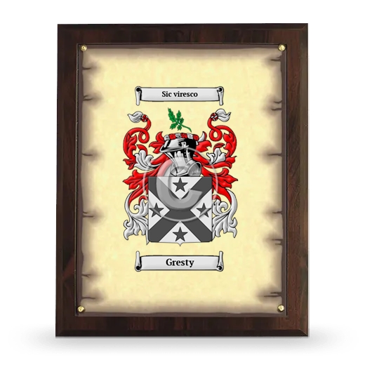 Gresty Coat of Arms Plaque