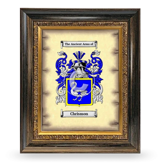 Chrismon Coat of Arms Framed - Heirloom