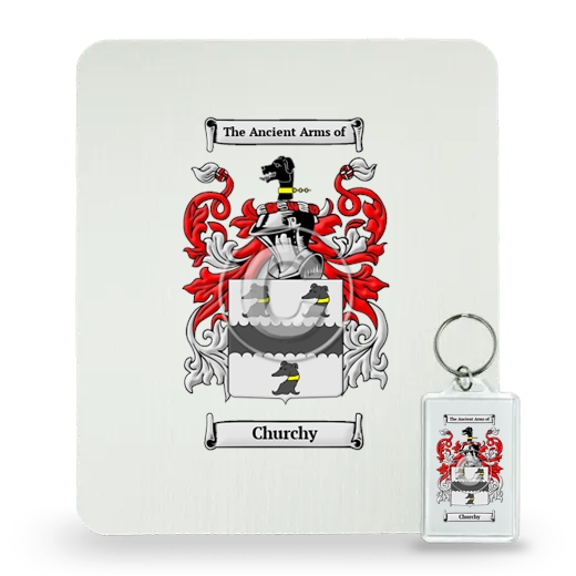 Churchy Mouse Pad and Keychain Combo Package