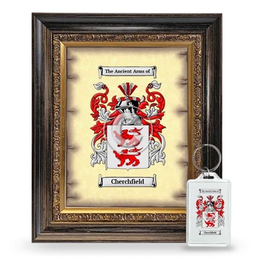Cherchfield Framed Coat of Arms and Keychain - Heirloom