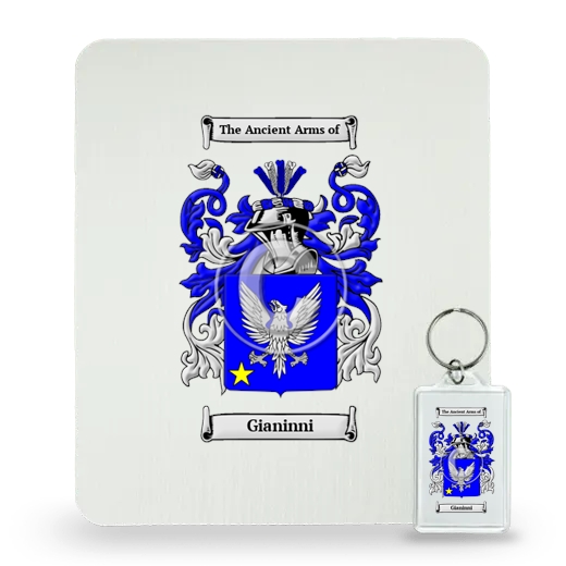 Gianinni Mouse Pad and Keychain Combo Package