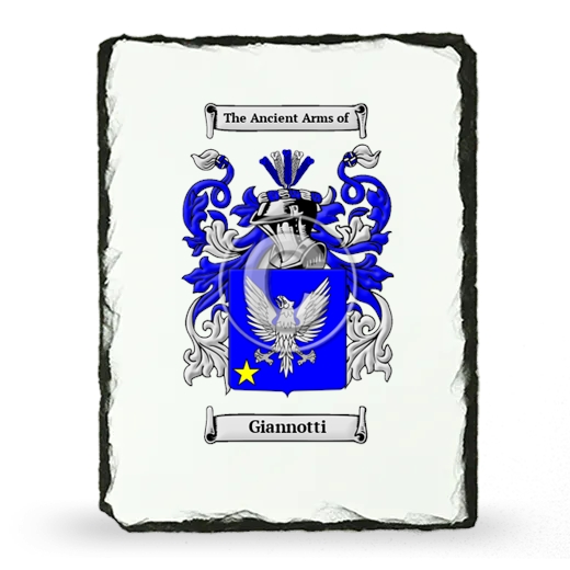 Giannotti Coat of Arms Slate