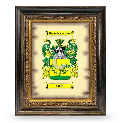 Cicco Coat of Arms Framed - Heirloom