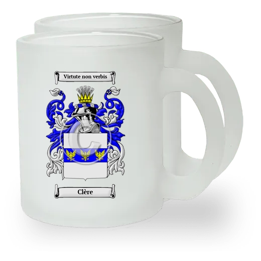 Clère Pair of Frosted Glass Mugs