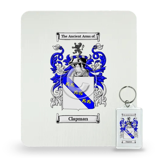 Clapman Mouse Pad and Keychain Combo Package