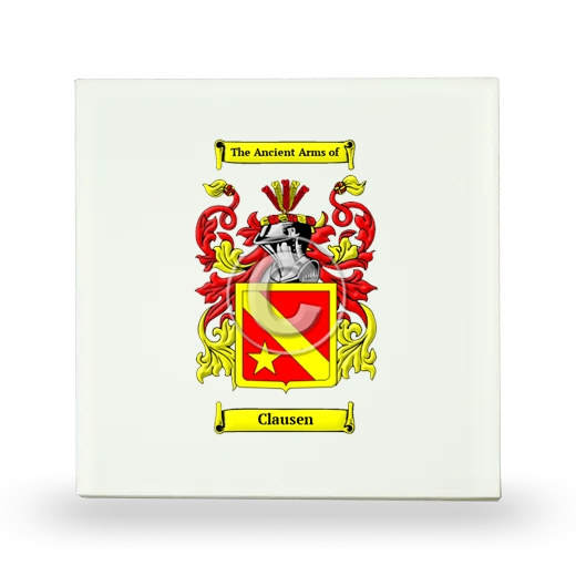 Clausen Small Ceramic Tile with Coat of Arms
