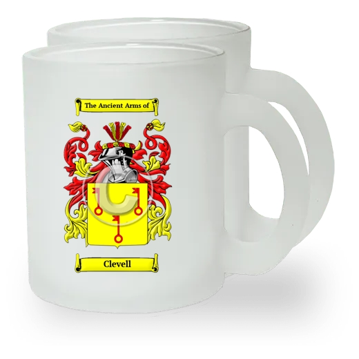 Clevell Pair of Frosted Glass Mugs