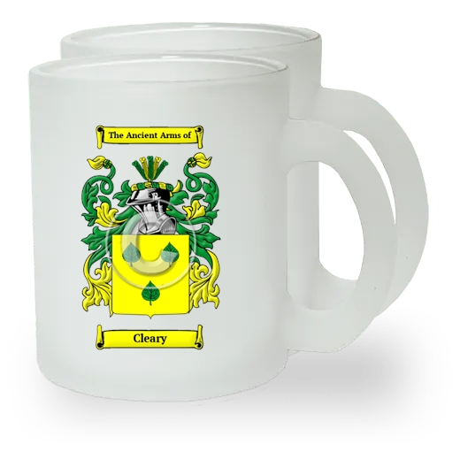Cleary Pair of Frosted Glass Mugs