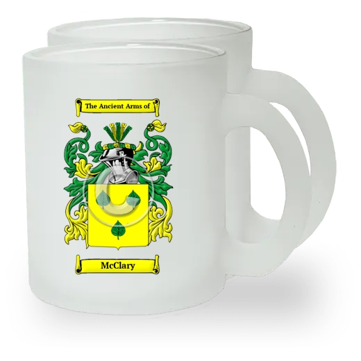 McClary Pair of Frosted Glass Mugs