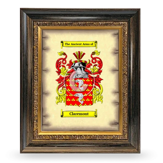 Claremont Coat of Arms Framed - Heirloom