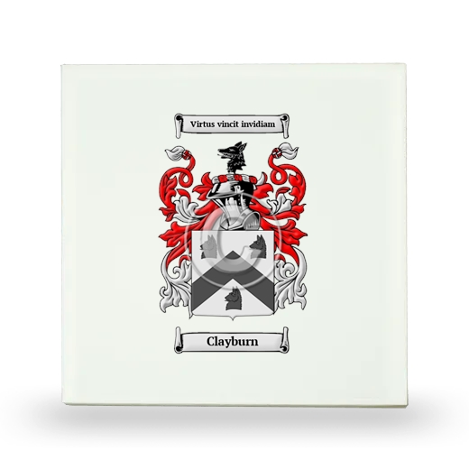 Clayburn Small Ceramic Tile with Coat of Arms