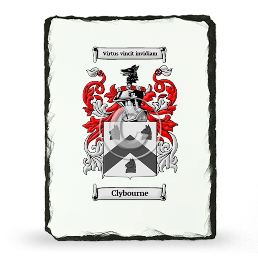 Clybourne Coat of Arms Slate