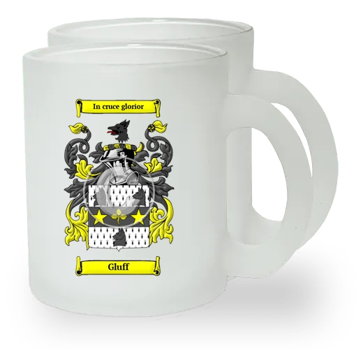 Gluff Pair of Frosted Glass Mugs