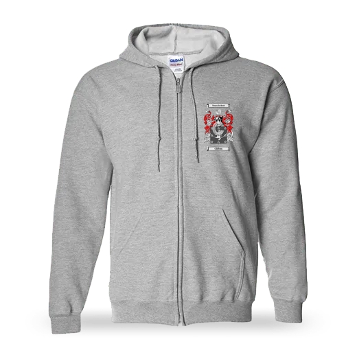 Clifton Unisex Coat of Arms Zip Sweatshirt