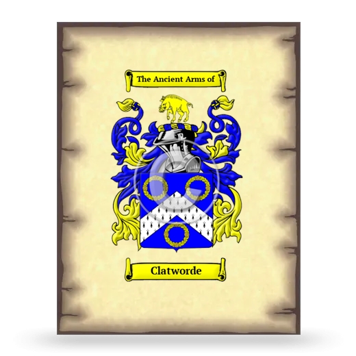 Clatworde Coat of Arms Print