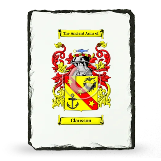 Clausson Coat of Arms Slate