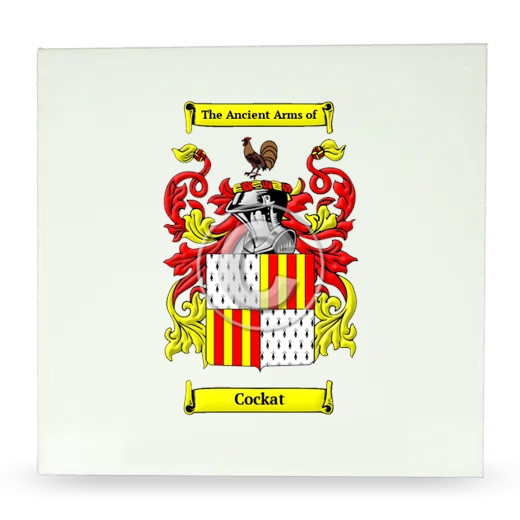 Cockat Large Ceramic Tile with Coat of Arms