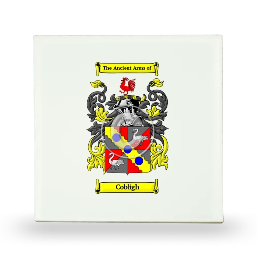 Cobligh Small Ceramic Tile with Coat of Arms