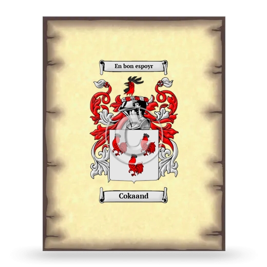 Cokaand Coat of Arms Print