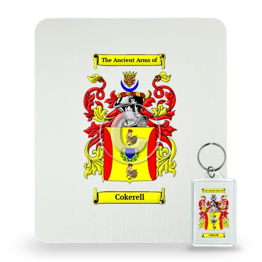 Cokerell Mouse Pad and Keychain Combo Package