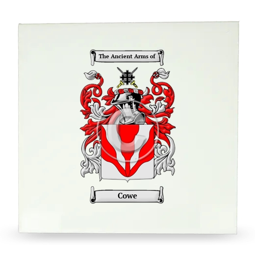 Cowe Large Ceramic Tile with Coat of Arms