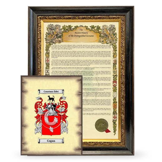 Cogan Framed History and Coat of Arms Print - Heirloom