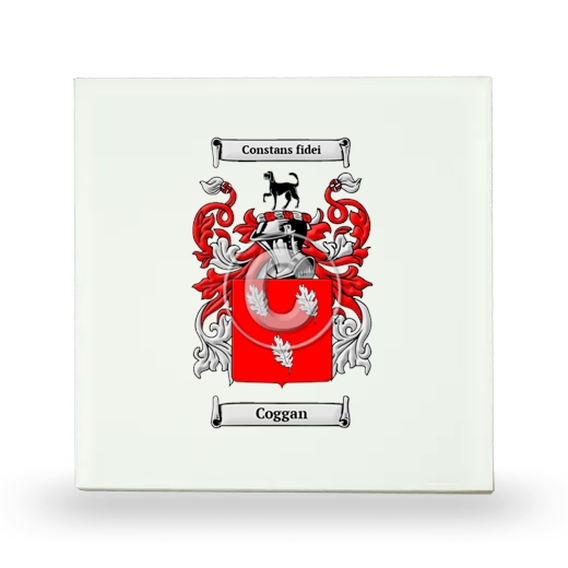 Coggan Small Ceramic Tile with Coat of Arms