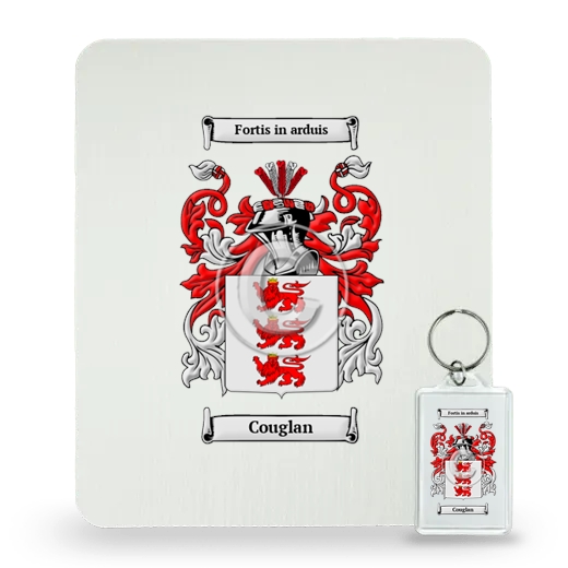 Couglan Mouse Pad and Keychain Combo Package