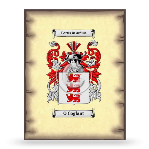 O'Coglant Coat of Arms Print