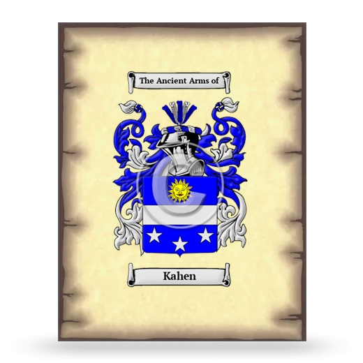 Kahen Coat of Arms Print