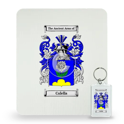 Culella Mouse Pad and Keychain Combo Package