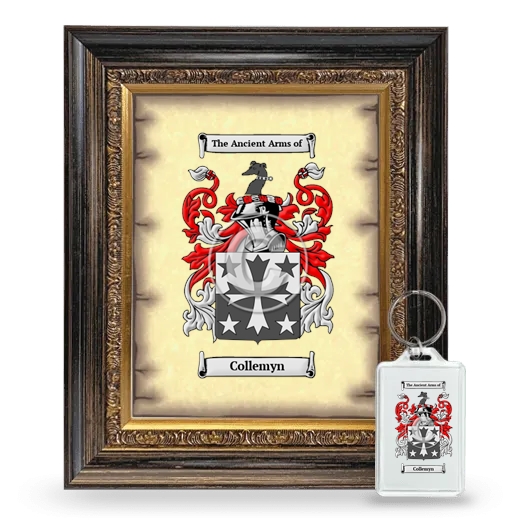 Collemyn Framed Coat of Arms and Keychain - Heirloom