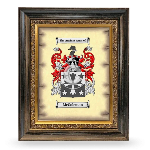 McGoleman Coat of Arms Framed - Heirloom