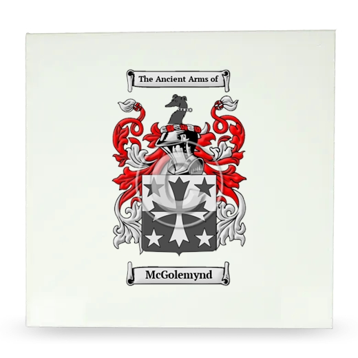 McGolemynd Large Ceramic Tile with Coat of Arms