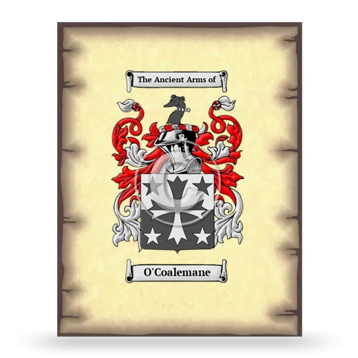 O'Coalemane Coat of Arms Print